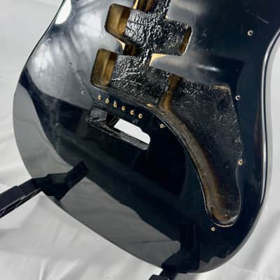 Unbranded Strat Style Electric Guitar Body - Black image 4