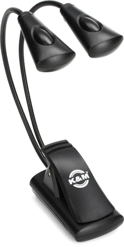 K&M 12246 Dual FlexLight 4 LED Music Stand Light image 1