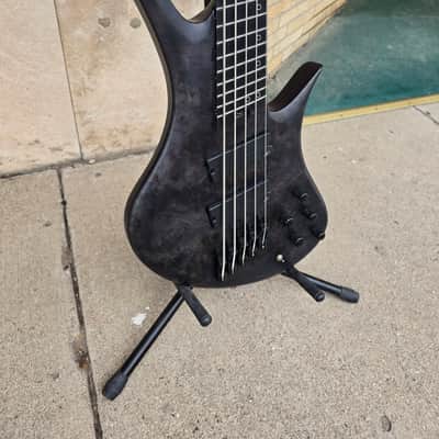 Legator HB5F Helio Fanned Fret 5 String Bass 2026 - Satin Black Burl image 3