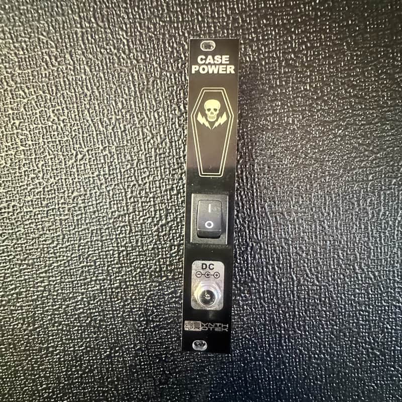 Synthrotek Case Power supply entry module EuroRack Black Panel image 1