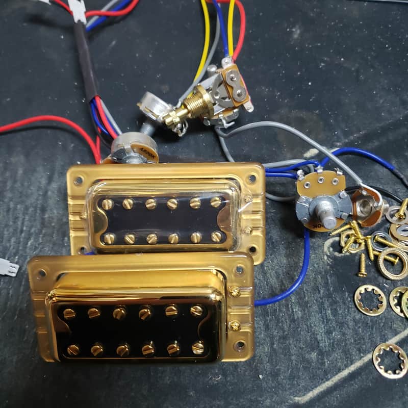 Gretsch FT-5E Filter’Tron (2) with cable, pot and switch 2022 gold image 1