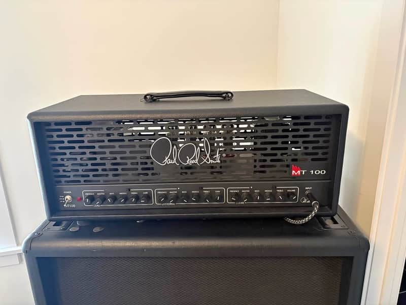 PRS MT 100 Mark Tremonti Signature 3-Channel 100-Watt Guitar Amp Head 2023 - Present - Black image 1
