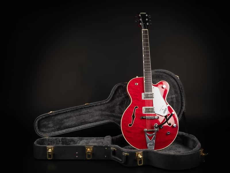 1989 Gretsch 6119 Tennessee Rose Quilted Maple - Deep Cherry Stain 1989 Gretsch 6119 Tennessee Rose Quilted Maple - Deep Cherry Stain