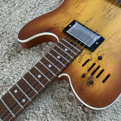 Customer Sunburst Electric Guitar, Spruce Top Mahogany Body, Roasted Maple Neck, 22 Frets Rosewood Fingerboard image 12