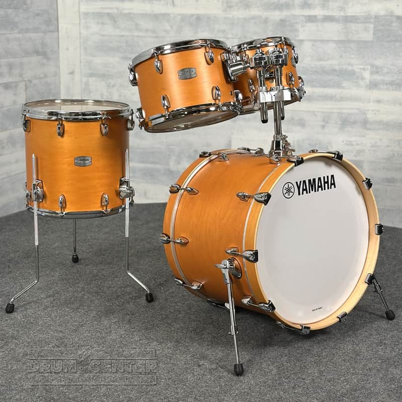 Yamaha Tour Custom Maple 4pc Drum Set 20/10/12/14 Caramel Satin image 1
