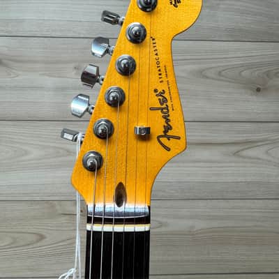Fender American Ultra Luxe Vintage '60s Stratocaster HSS Electric Guitar, Fiesta Red - #1721 image 9