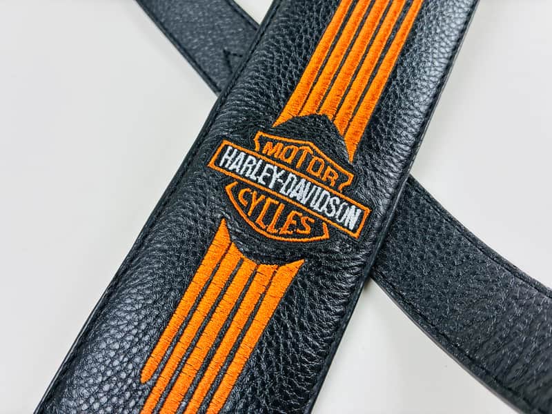 Harley Davidson Licensed Leather Guitar Strap – NOS 2005 image 1