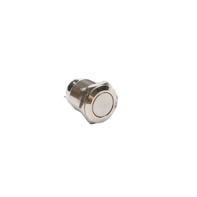 Guitar Kill Switch/Cutoff 12mm Chrome Momentary Flat Head Push Button. Complete Full Parts Kit image 2