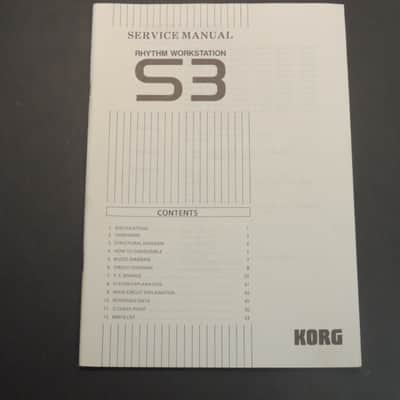 Korg S3 Service Manual [Three Wave Music]