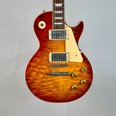 2018 Gibson Tom Murphy Painted & Aged R8 '58 Reissue Les Paul Standard Ice Tea Burst image 5
