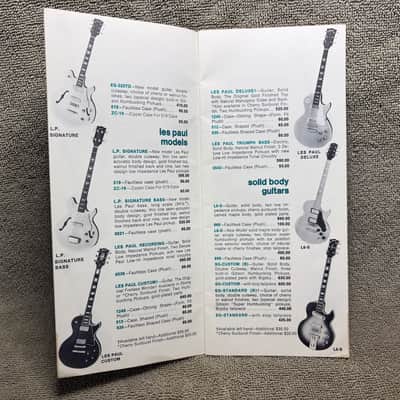 Gibson Catalogs & Price Lists (Lot of 5)  1974 1980 1988 1999 image 4