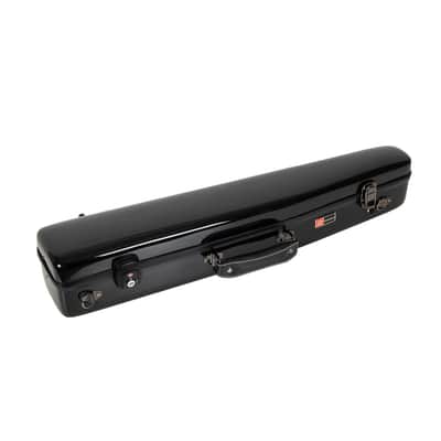 Crossrock Straight One-piece Body Soprano Saxophone Case, Fiberglass Hardshell, Backpack Strap, Black image 3