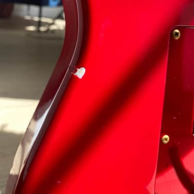 Japan made rare Fernandes LA-115KK  L'Arc-en-Ciel Ken Guitar Super Strat HSS 1995 all Red image 15
