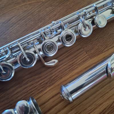 Yamaha Yfl 61 c foot Mid 70s - Sterling silver image 10