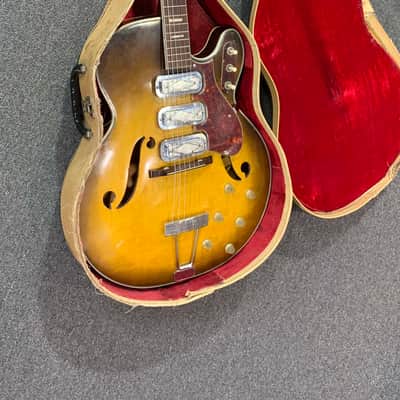 *RARE* 1959 Silvertone 1429 Hollow Body 6-String Electric Guitar w/ Case (Rm3) image 15