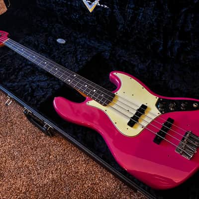 Fender Custom Shop Time Machine Journeyman 1965 Jazz Bass, Faded Dakota Red Rosewood image 13