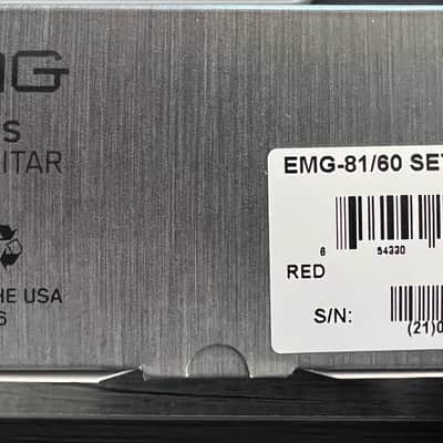 EMG - 81/60 Set - Red - Active - Solderless image 4