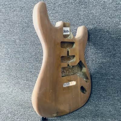 Unfinished Strat Style 6 String Guitar Body in Solid Wood image 3
