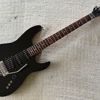 1980’s Kramer Focus 6000 Black Super Strat HSS Floyd Rose ESP MIJ Japan image 2