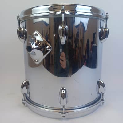 Slingerland 12x12"Chrome Over Wood Power Mega-Tom Magnum Vintage 5ply Maple Drum image 3