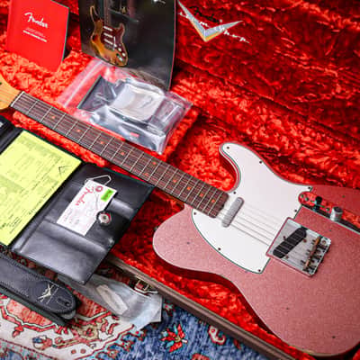 FENDER USA Custom Shop Ltd '61 Reissue Telecaster Relic "Champagne Sparkle + Rosewood" (2022) image 1
