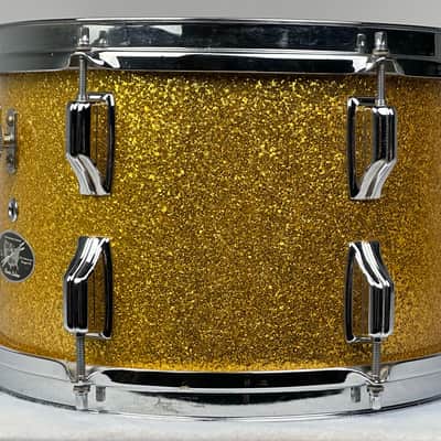 Rogers 20/12/16" Cleveland-Era Holiday Drum Set - VIDEO Gold Sparkle "Headliner" Outfit w/ 5x14" Powertone image 15