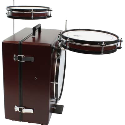 Toca TKSDS Kickboxx Suitcase Travel Drum Set 2020s - Natural image 2
