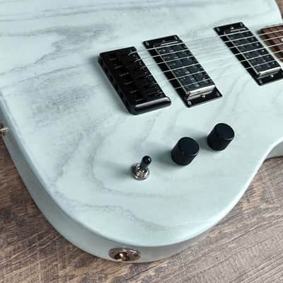 MyDream Partcaster Custom Built - White Swamp Ash Novel Foil Lollar image 7