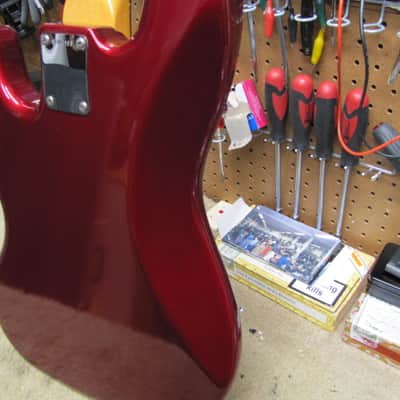 Fender Jazz Bass 62 1962 RI Reissue Stack Knob USA 1989 - Candy Apple Red image 6