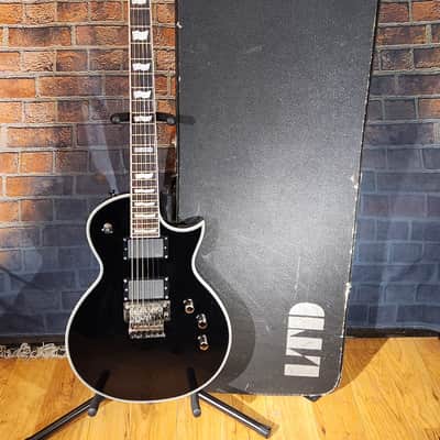 ESP LTD EC-401 FR RARE Floyd Rose Model Black w/ Matching LTD HSC image 1