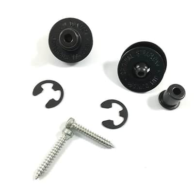 Dunlop Strap Locks - Guitar - Flush Mount Strap Retainer System Black image 1