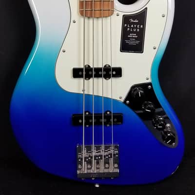 Immagine Fender Player Plus Active Jazz Bass, Belair Blue, With Gig Bag - 2