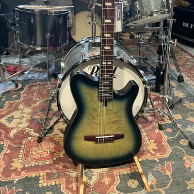 Ibanez FRH20QMNCTL Acoustic/Electric Guitar - Cosmic Blue Sunburst Low Gloss image 3