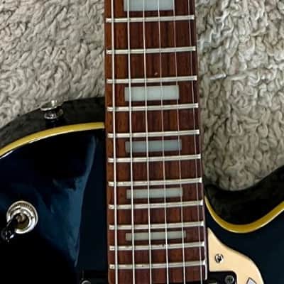 De Armond model M66 6 string single cut archtop electric guitar - black finish image 5
