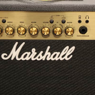 Marshall Gold MG15GFX 15 Watt Guitar Amplifier Combo Black image 2