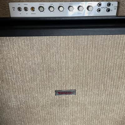1963 "MG" Marshall JTM45 MKII Coffin logo with 4x12 cabinet image 7