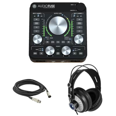 Arturia AudioFuse Rev2 14x14 Audio Interface (Black) with StreamEye Cans50 and an XLR Cable image 1