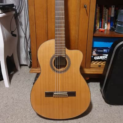 Galvador Ibanez G200ECE-NT Series Cutaway Acoustic/Electric Classical Guitar Natural High Gloss image 1