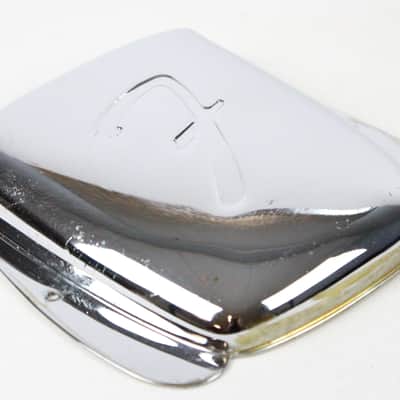 1965 Vintage Fender Jazz Bass Chrome Ash Tray Bridge COVER L-Series USA 1960s 1970s Pre-CBS image 3