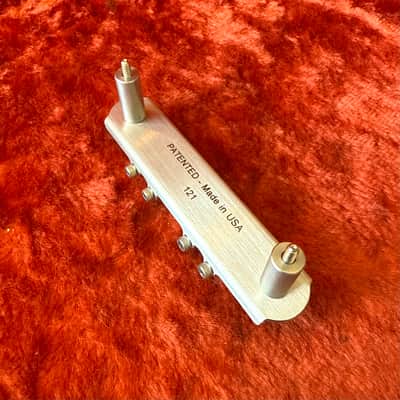 Mastery M1 Jazzmaster guitar bridge - Nickel Jaguar USA image 3