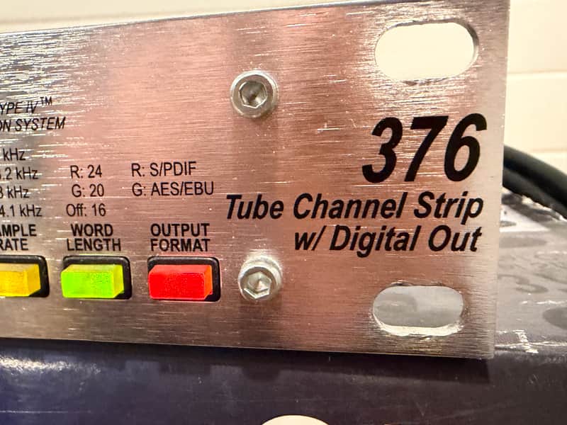 dbx 376 Tube Channel Strip w/ Digital Out | Reverb