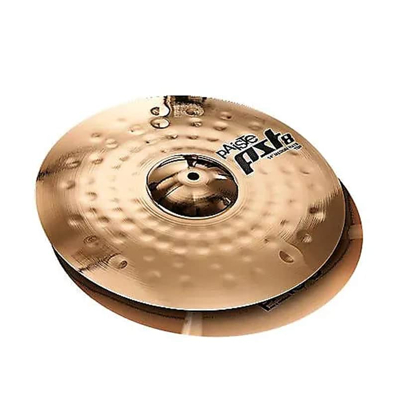 Paiste 14" PST 8 Reflector Medium Hi-Hat Cymbals (Pair) image 1