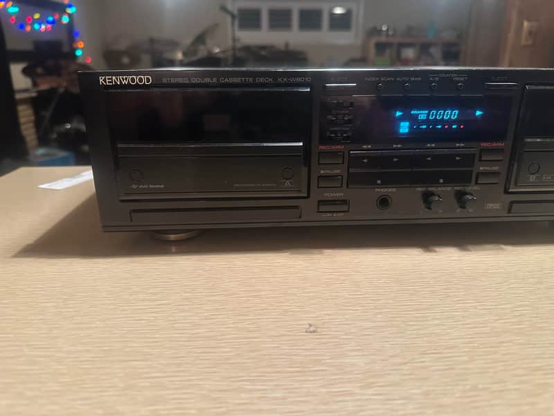 KENWOOD Stereo Double Record Cassette Deck Auto Bias Index | Reverb