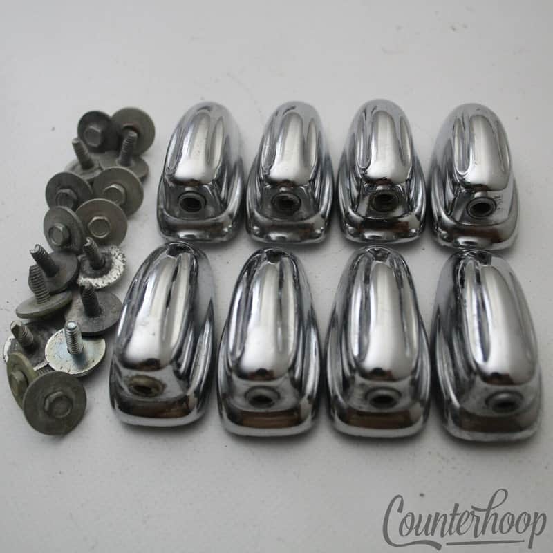 *Slingerland 8x Small Sound King 3Ply Lugs Tom/Snare Drum Hex Chrome 60s-70s USA image 1