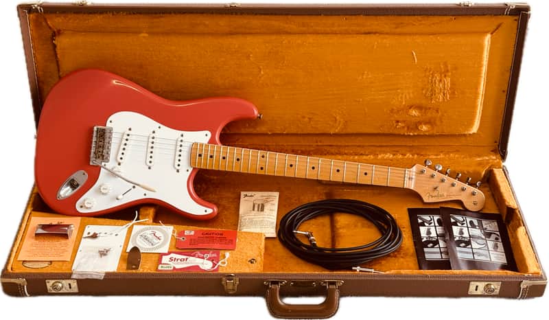 1998 Fender 57 American Vintage Stratocaster Custom Shop Josefina PU, PLEK Fiesta Red AVRI image 1