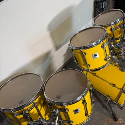 RARE! Sonor Designer Birch 22,10,12,14,16 Drum Kit - Yellow image 5