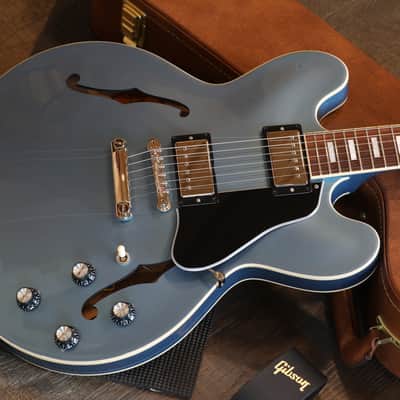 Unplayed! 2024 Gibson ES-335 Block Semi-Hollow Electric Guitar Pelham Blue image 2