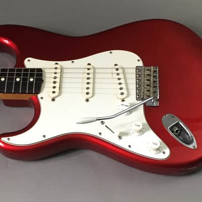 LEFTY! Vintage 1997 Fender ‘62 Reissue Stratocaster Custom Shop Texas Specials! Candy Apple Red Relic 6.9 Lb HSC image 12