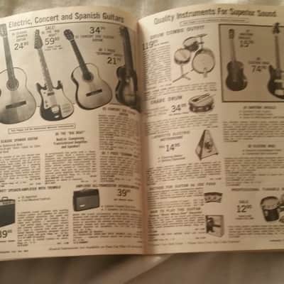 1966 Lafayette  Catalog Guyatone Zenon  Electric Guitar 2 Pickup Two Tone Green Japan image 5