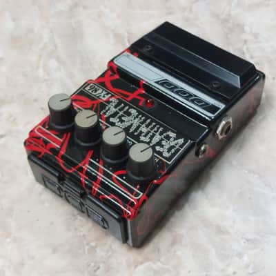 DOD Death Metal Distortion FX86 1990s - Airbrush Black and Red (1st Edition) image 6